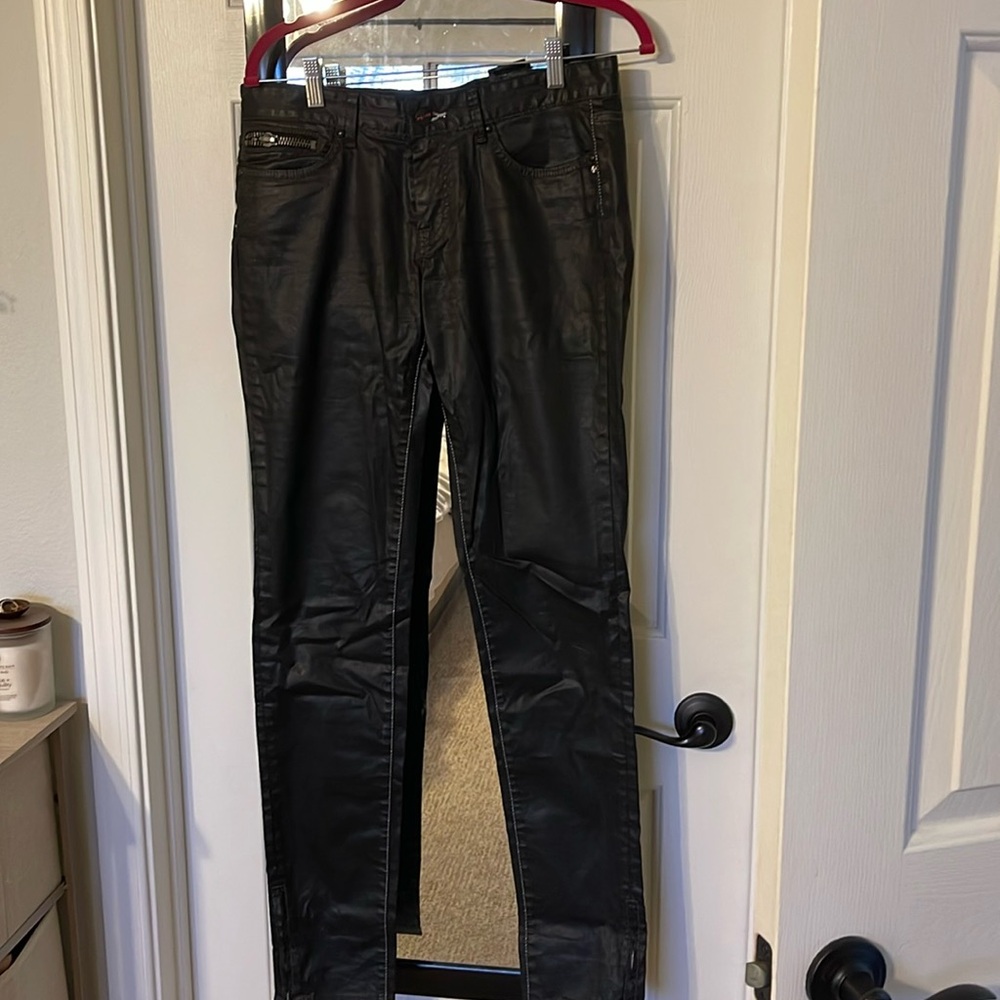 Vintage Pepe Jeans Andy Warhol colab Coated Jeans ~ 29